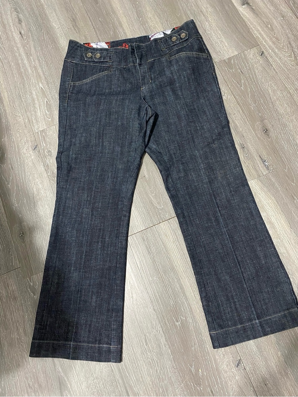 one 5 one Dark Indigo Wide Leg Jeans